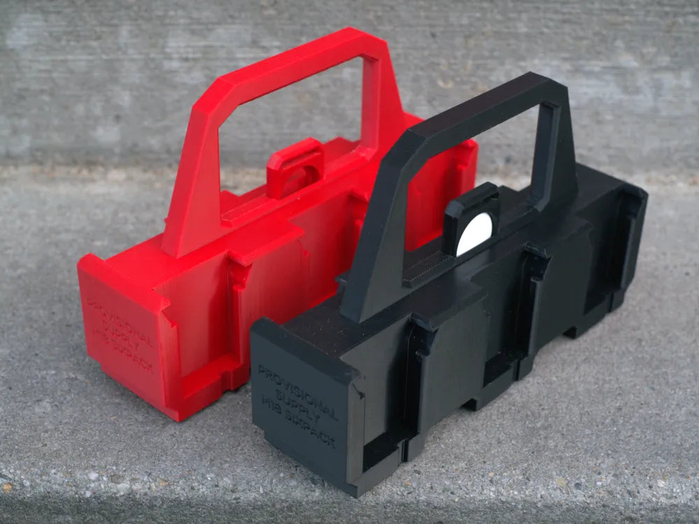 milwaukee m18 6 Battery caddy with spot for Air Tag
