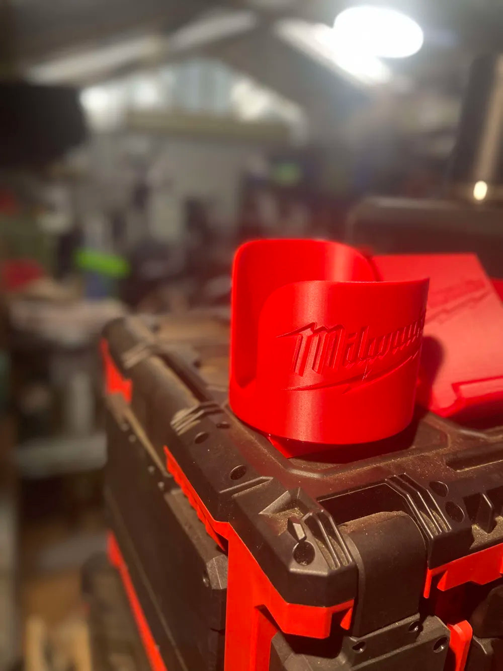 Milwaukee packout cup holder.