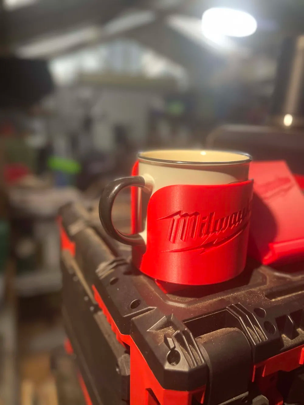 Milwaukee packout cup holder.