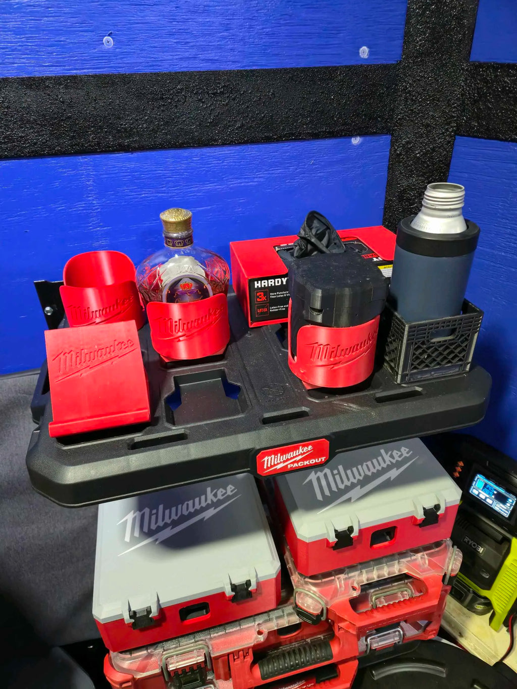 Milwaukee packout cup holder.